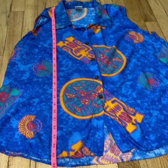 Vintage 90’s Sleeveless Flowy Top - Picture 9 of 12